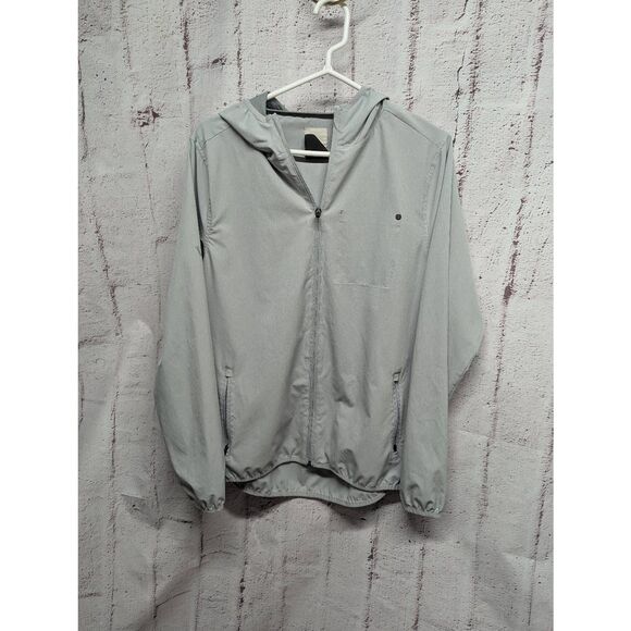 Vuori Mens Medium Outdoor Trainer Shell Athletic Jacket Aspen Linen Texture - Picture 1 of 9